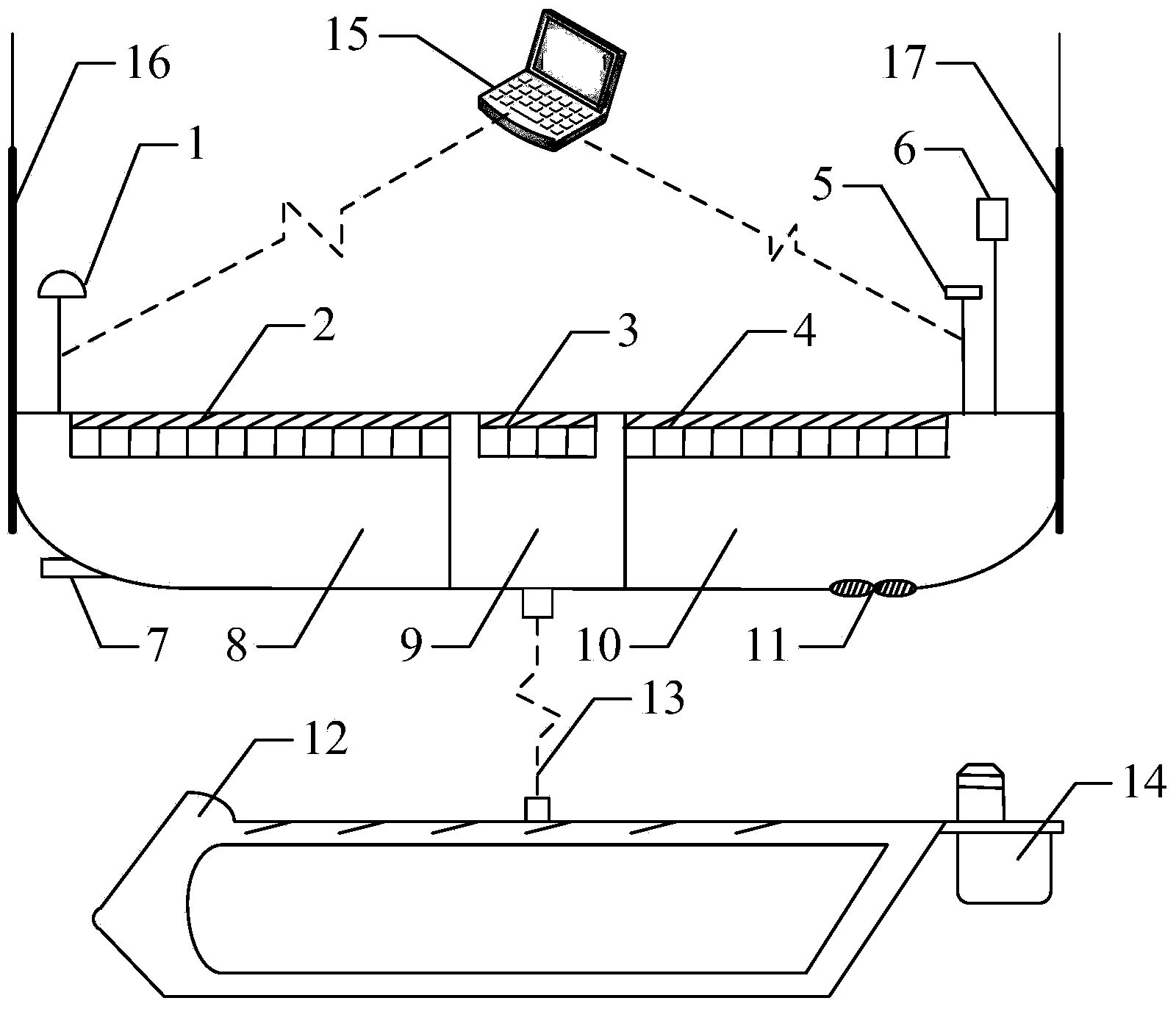 Autonomous navigation observation platform control system based on wave energy propelling