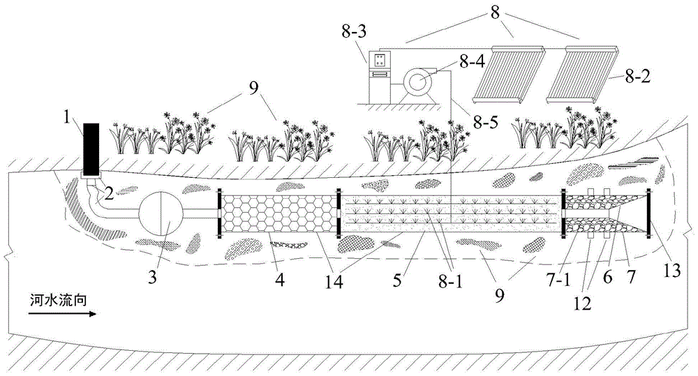 Integrated Device for Ecological Purification of Domestic Sewage at Small Distributed River Suspended Sewage Outlets