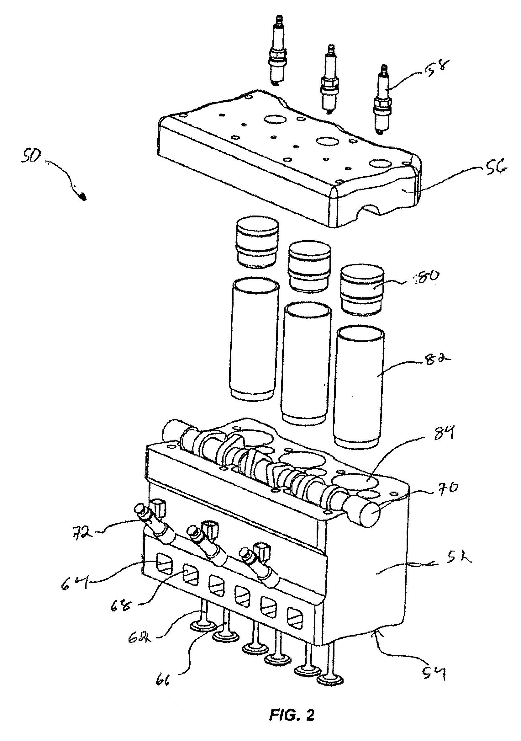 High efficiency internal explosion engine