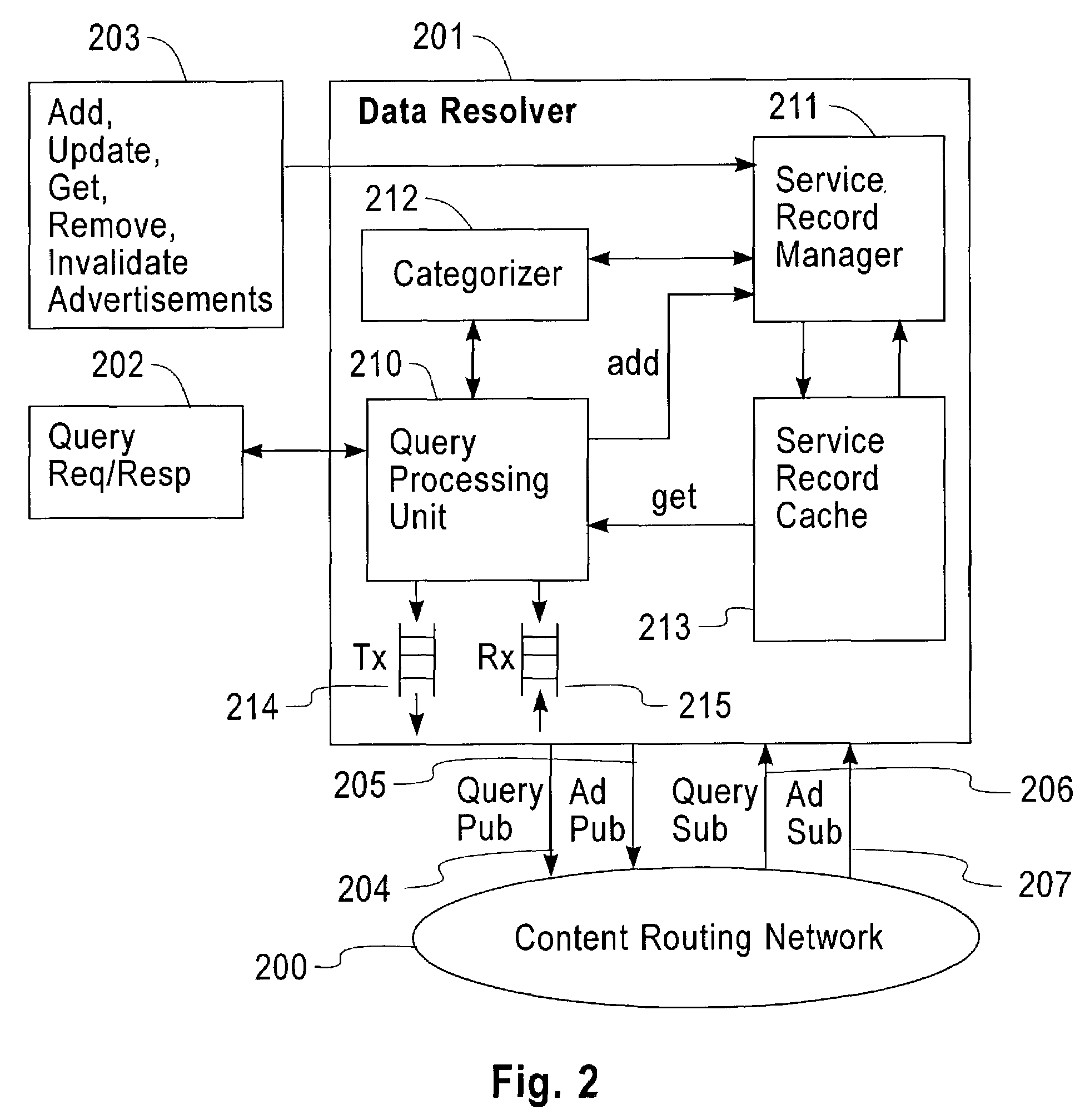 Method and apparatus for discovery of dynamic network services