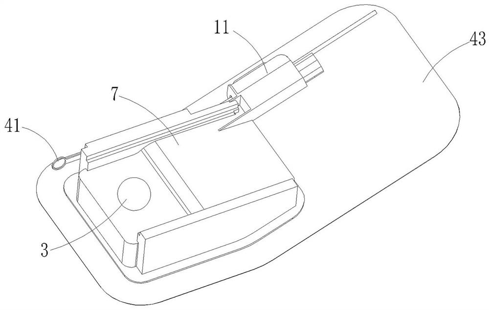 Automobile inner sliding type charging small door