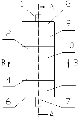 Vacuum three-position switch with rapid earth switch