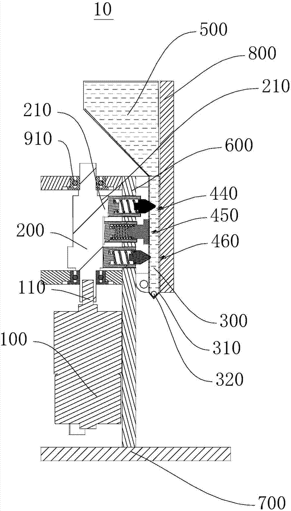 Stop valve device and fluid conveying device