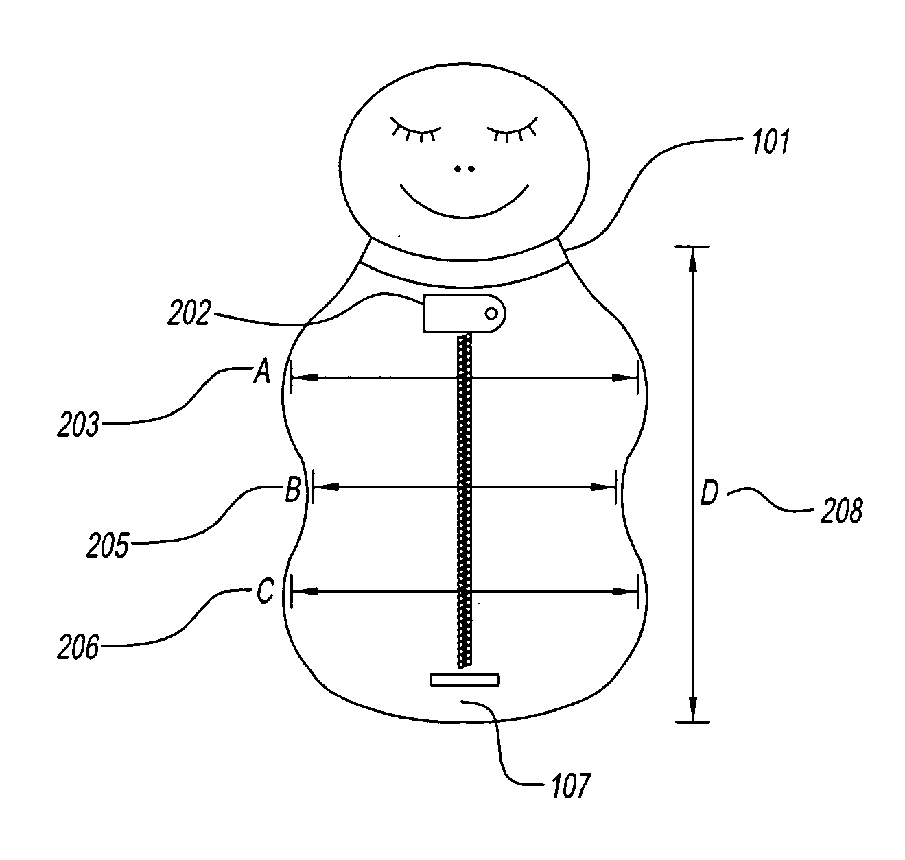 Ergonomic swaddling garment