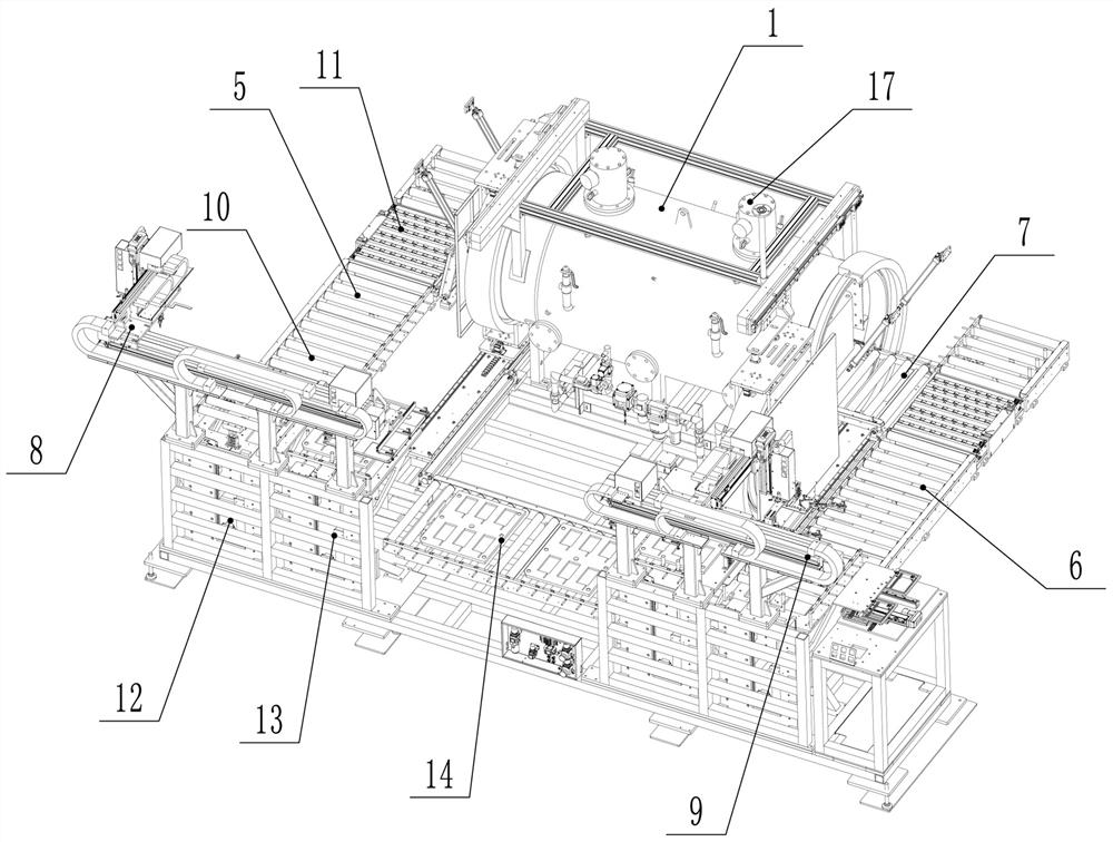 De-foaming machine with double-side door opening function