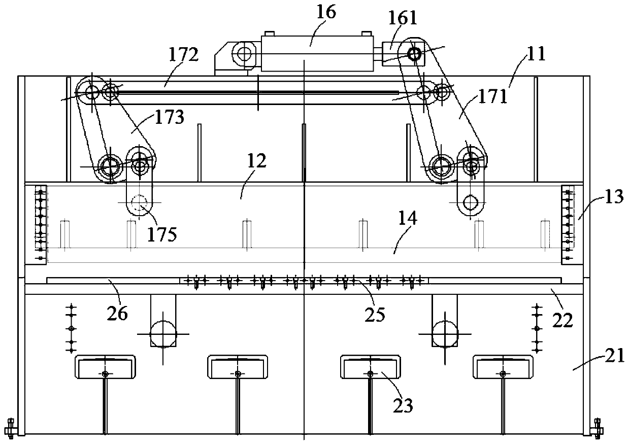 A low-cost container roof hydroforming system