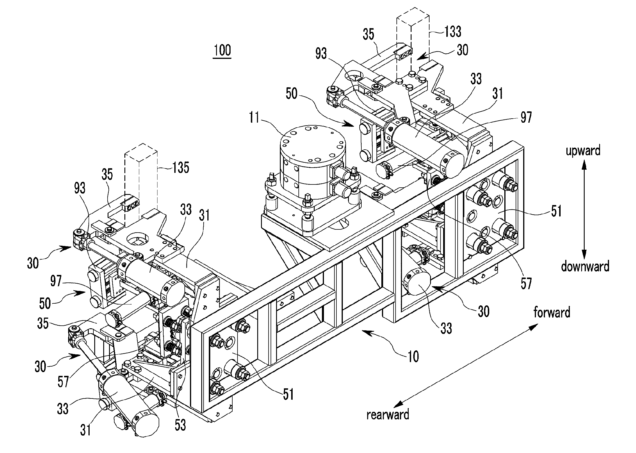 Mounting device for vehicle door hinge