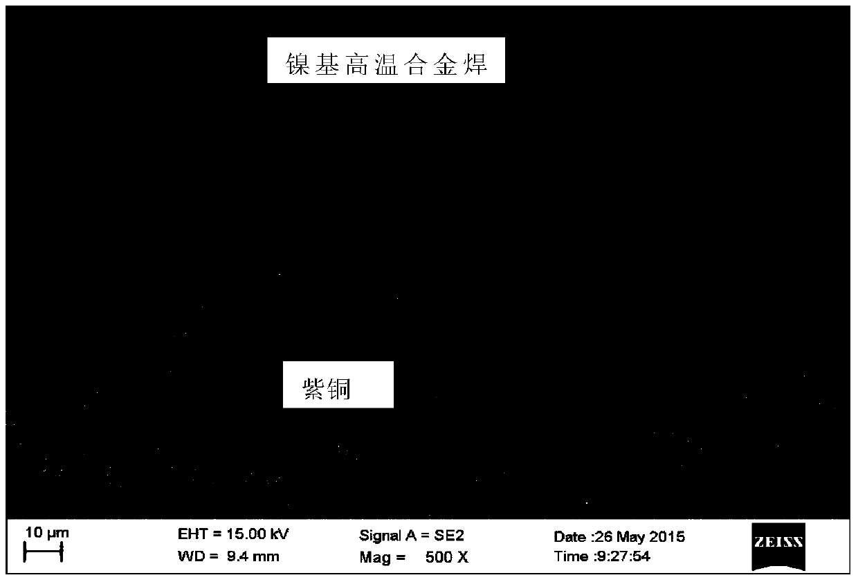 A kind of preparation method of red copper and nickel base superalloy laminated composite component