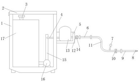 Probing type drug delivery device for nursing of otolaryngology department