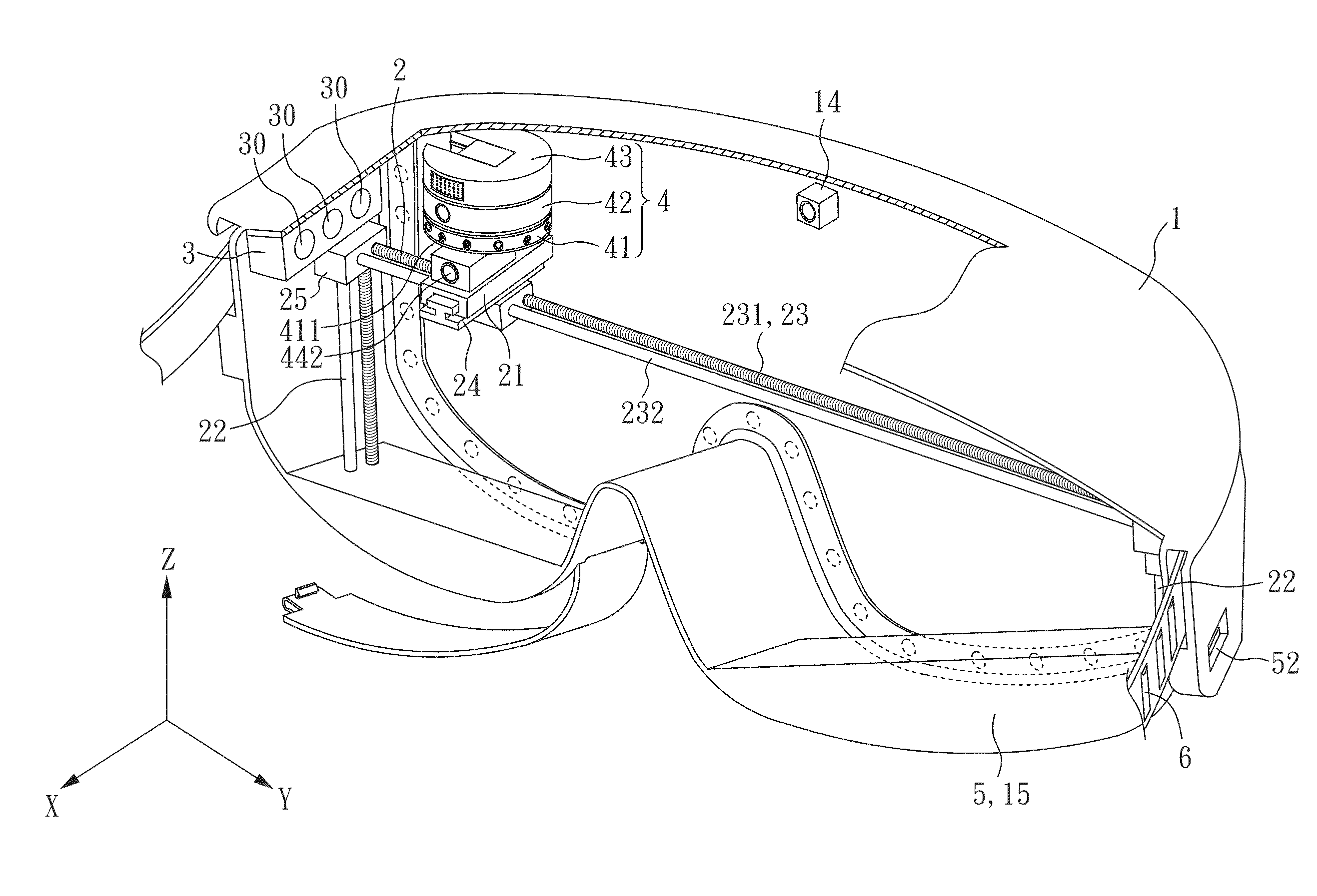 Eyes make-up application machine