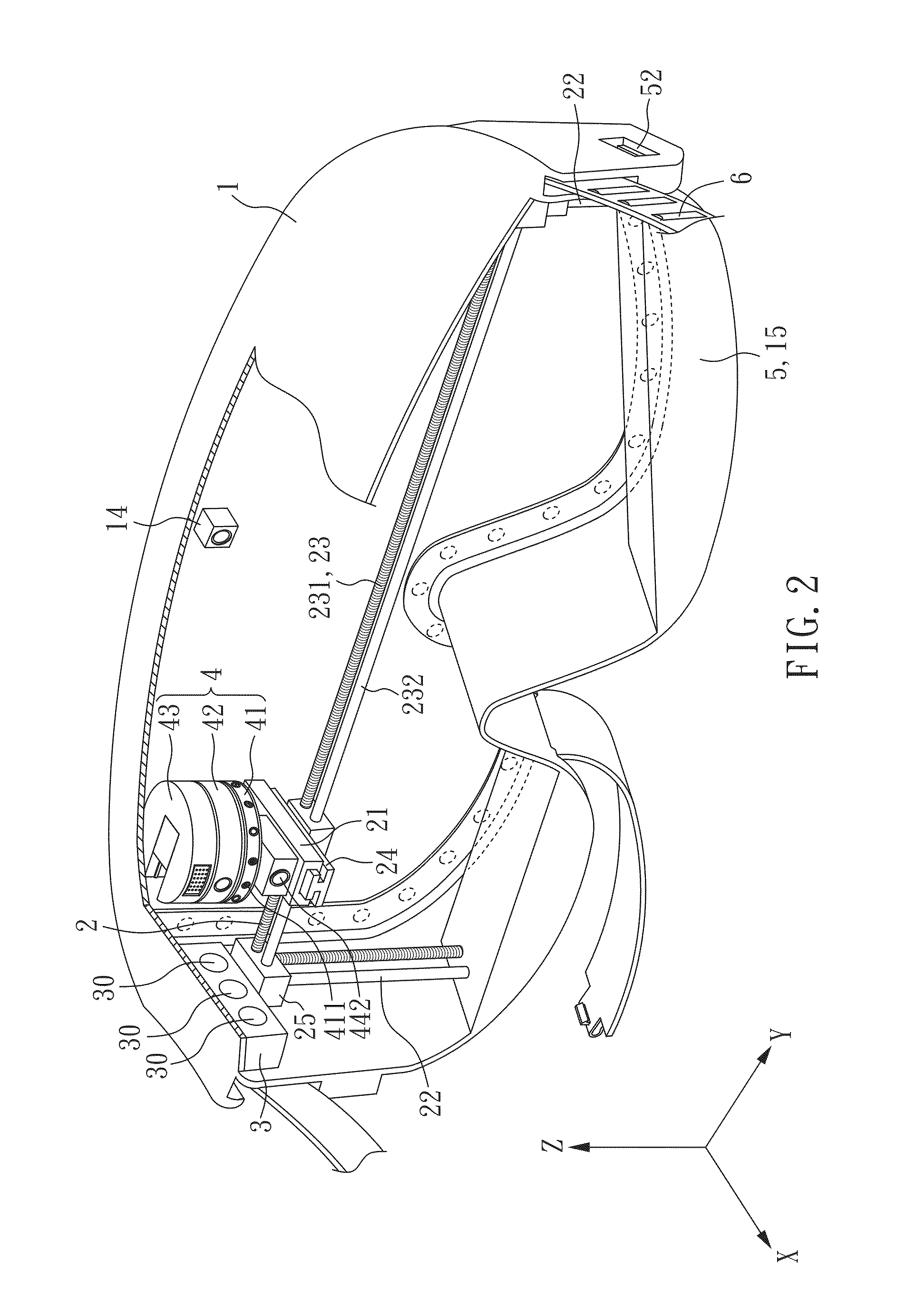 Eyes make-up application machine