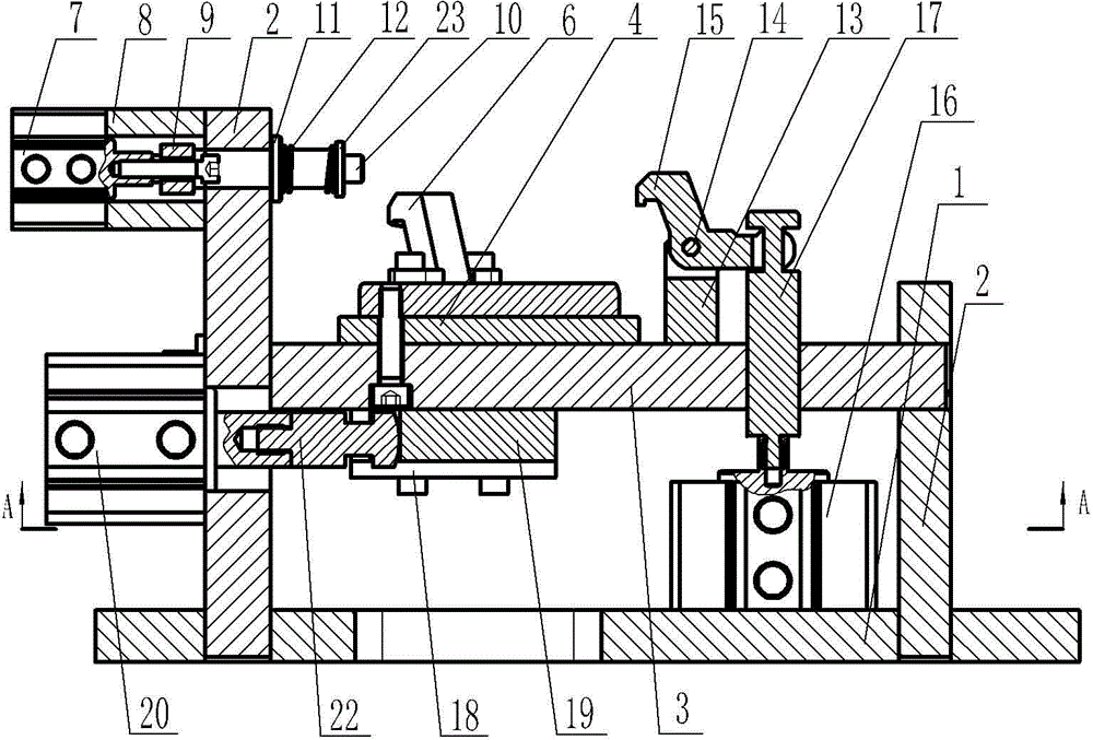 Movable clamping device