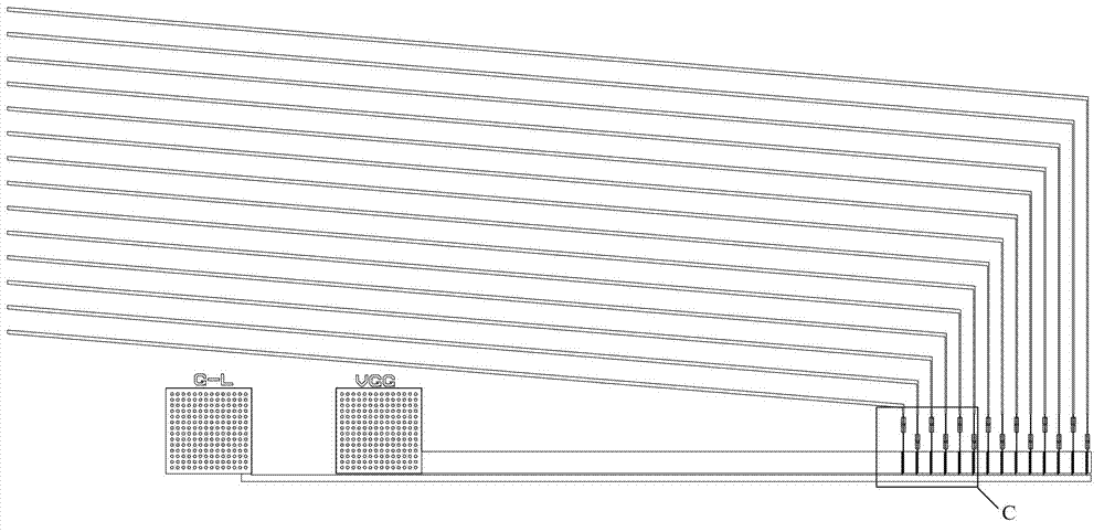 Circuit and method for testing liquid crystal display device