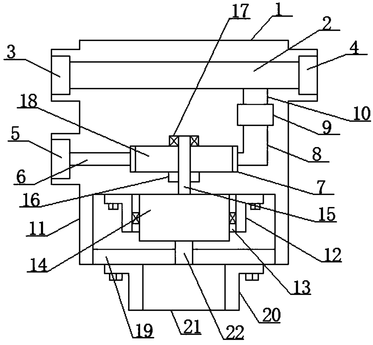 Middle-section water flow supercharging device for water pumps