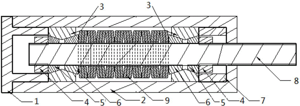 Centering friction damper special for column-type electrical equipment