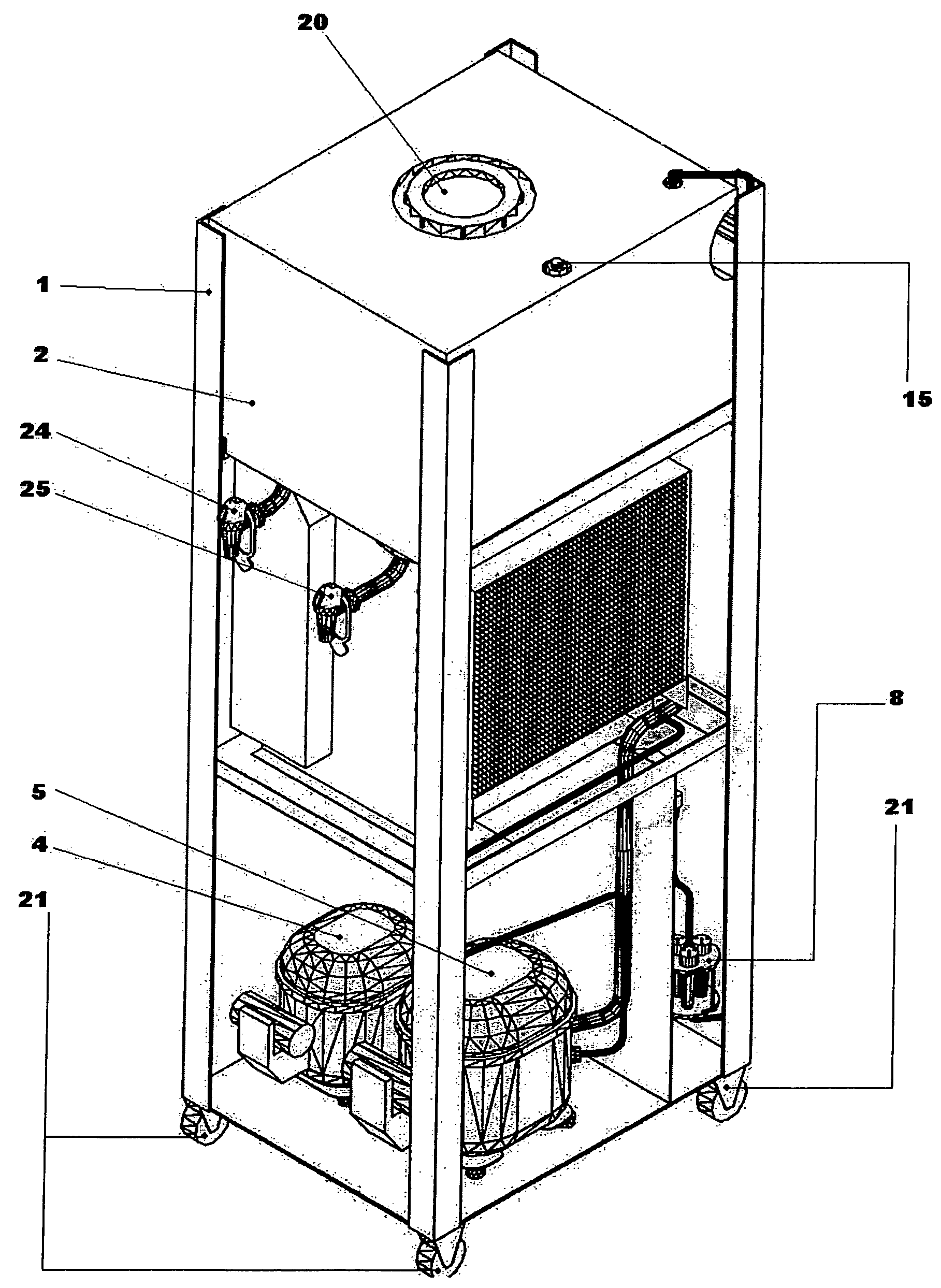 Condensed water production system