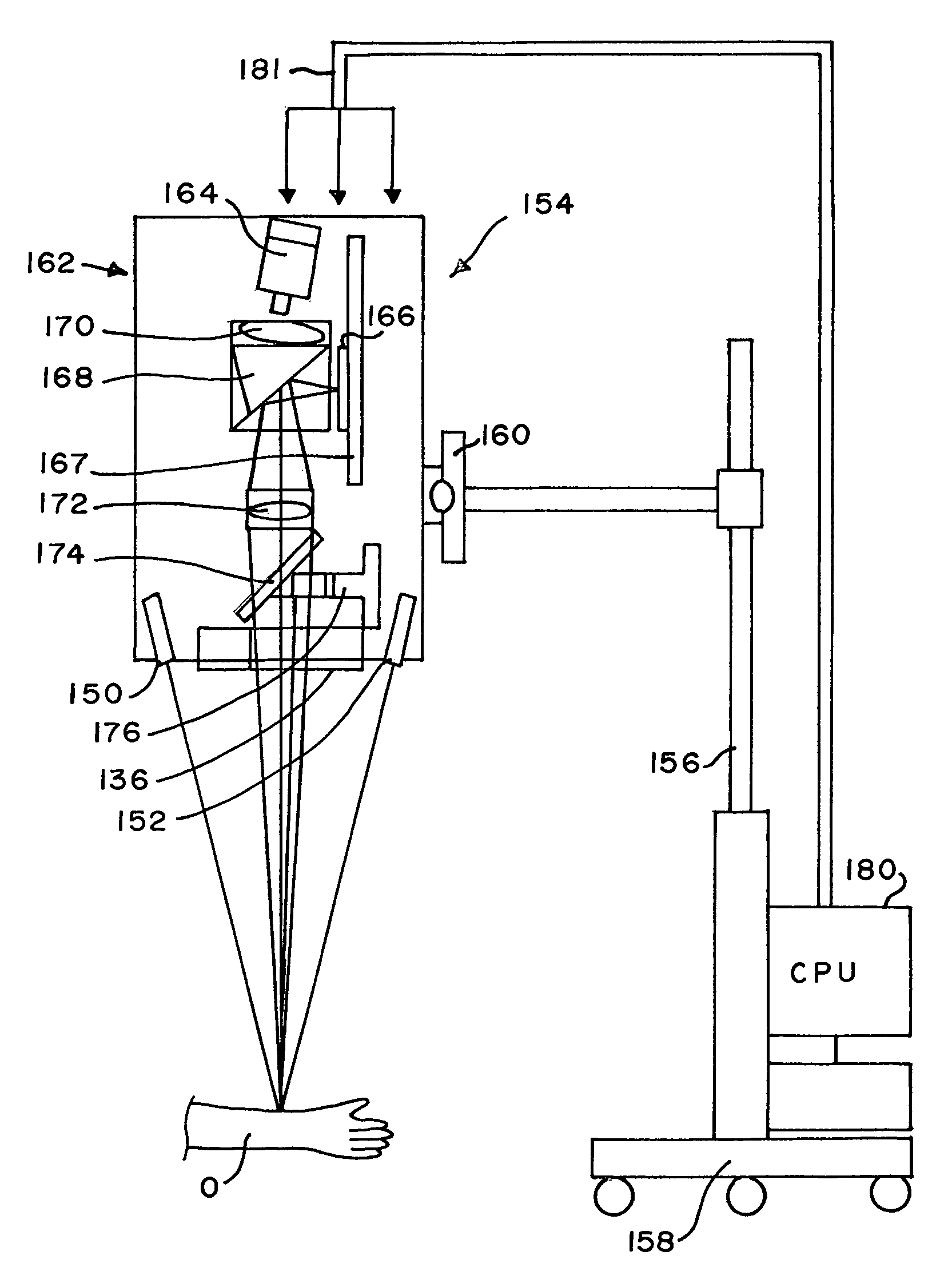 Projection of subsurface structure onto an object's surface