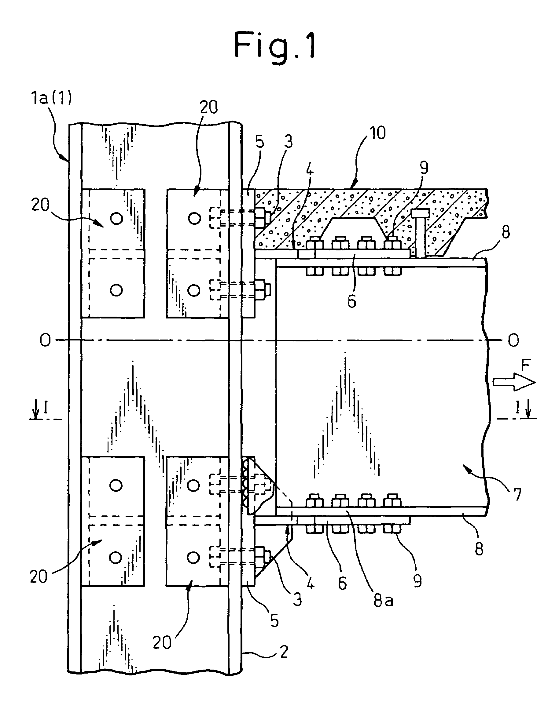 Column-and-beam join structure