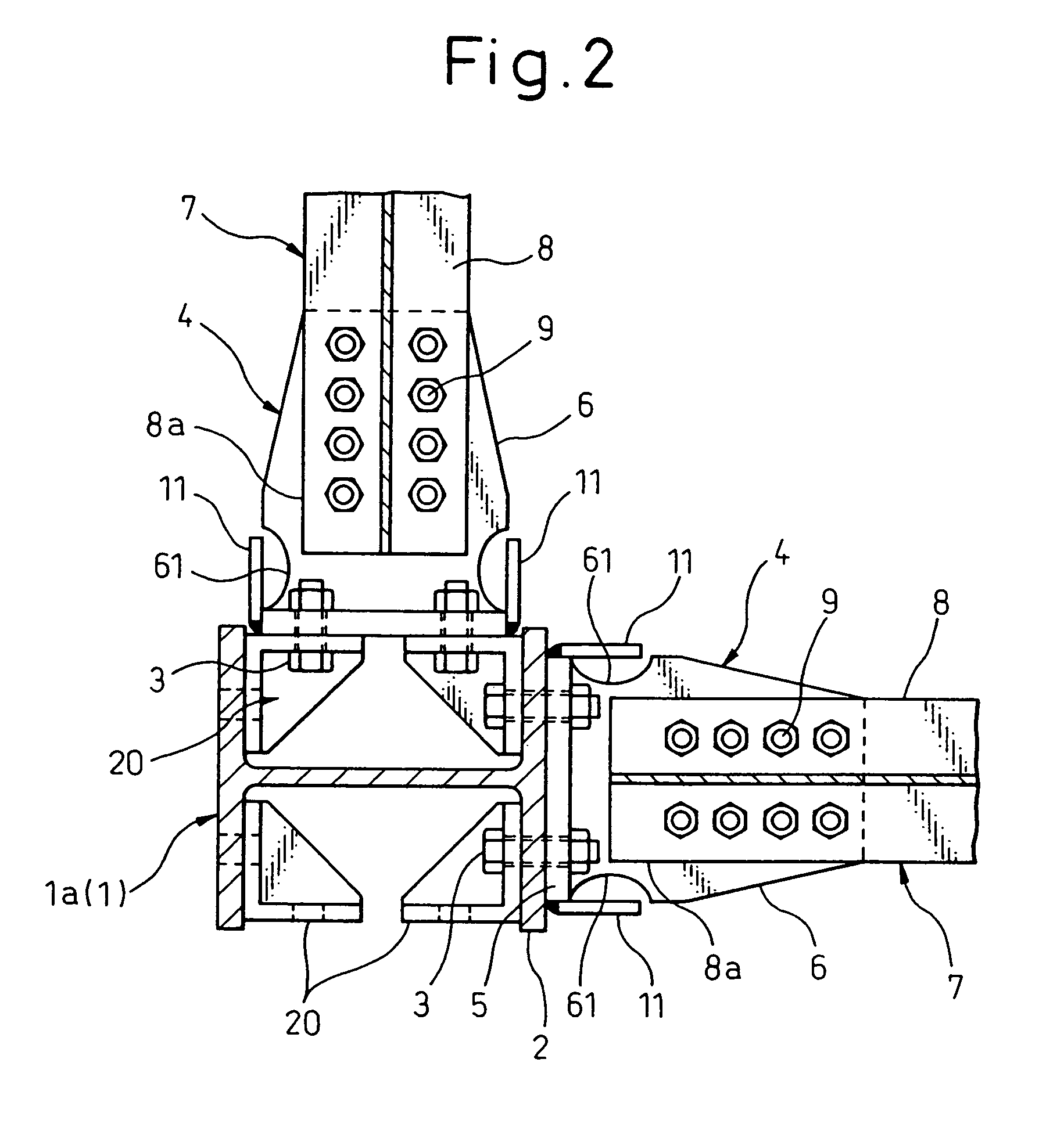 Column-and-beam join structure