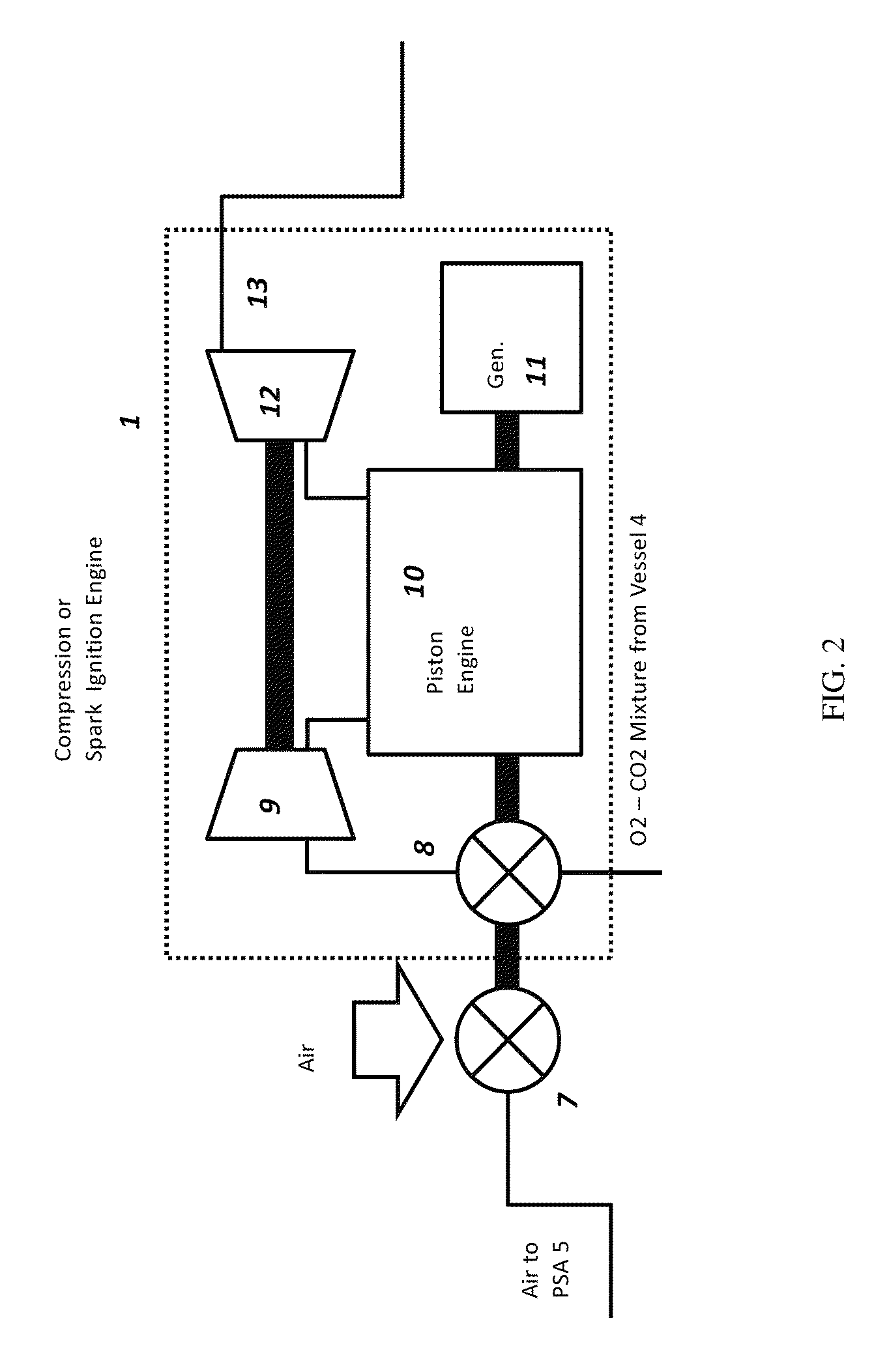 Cycle piston engine power system