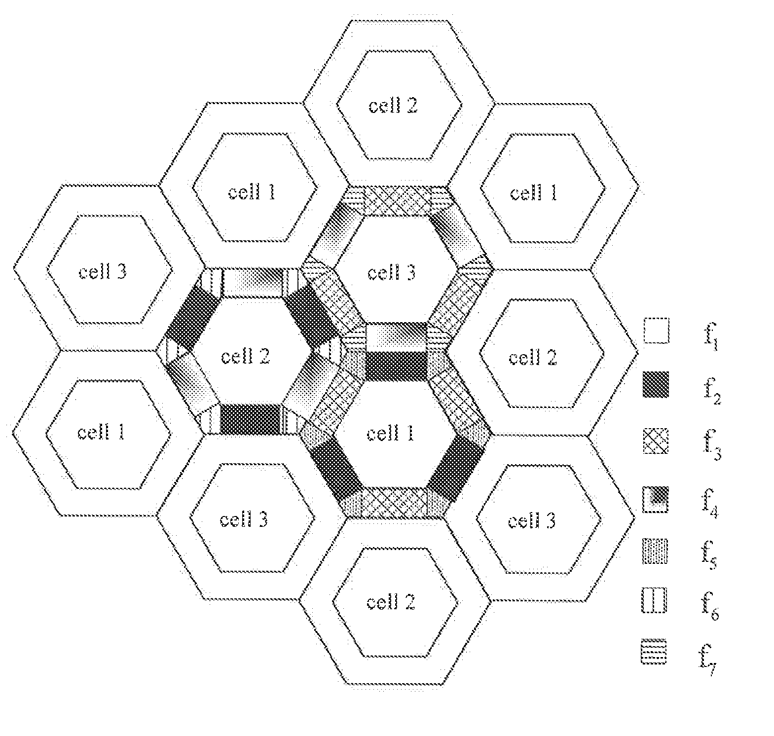 Method for frequency reuse in cellular network