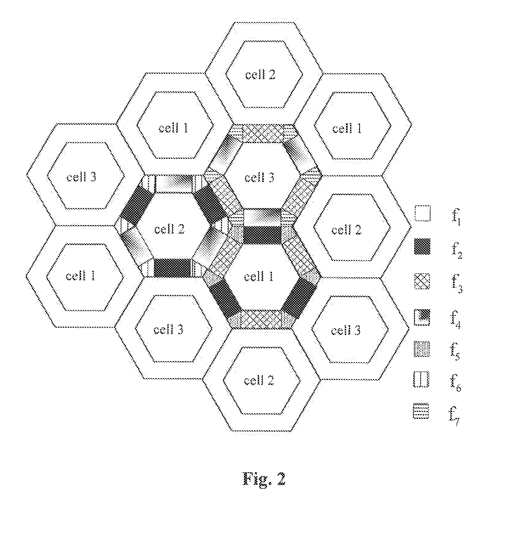 Method for frequency reuse in cellular network