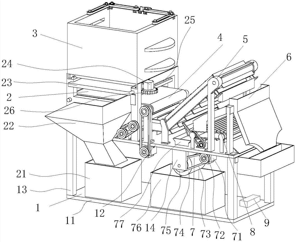 Multistage precision garbage sorting device