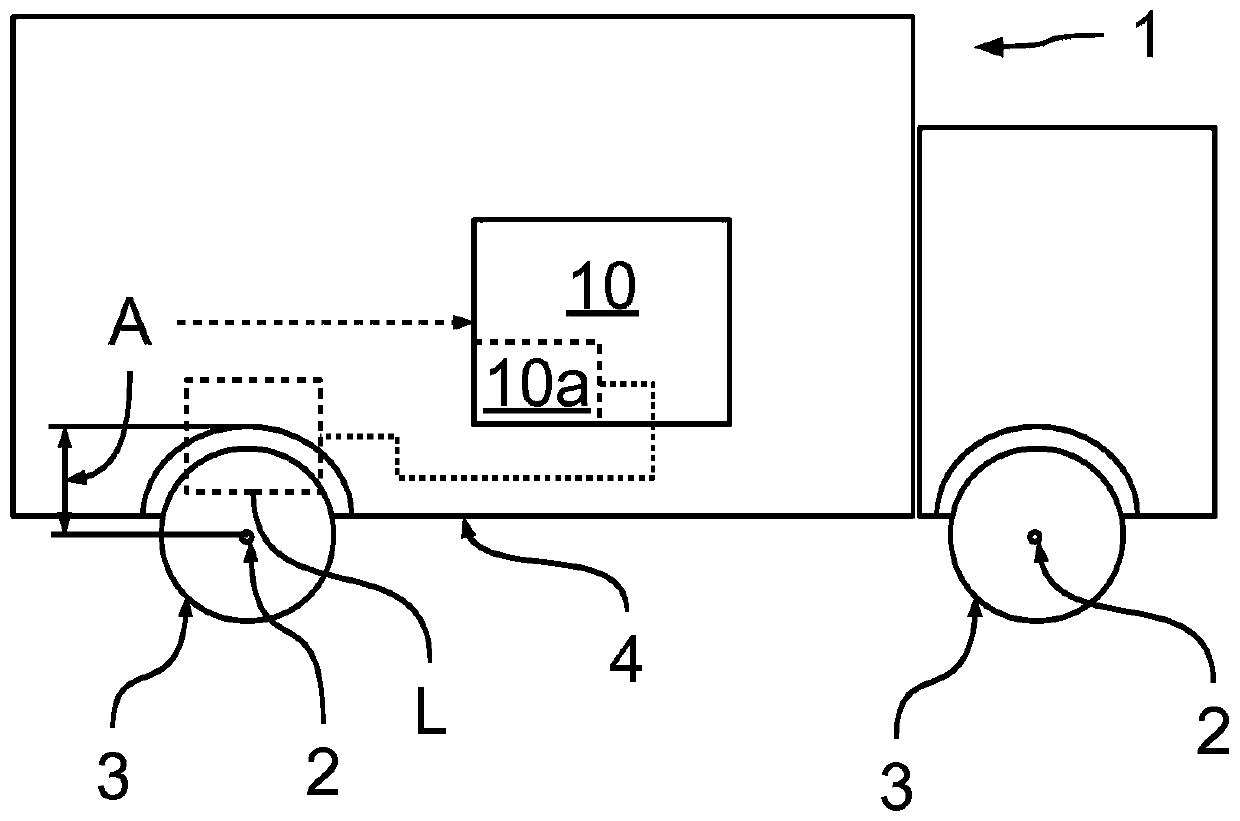 Control device for a vehicle and vehicle with said type of control device