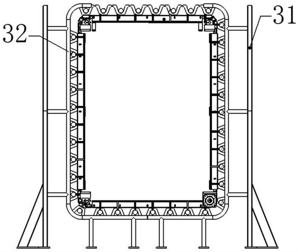 Warehousing system capable of automatically storing and taking materials