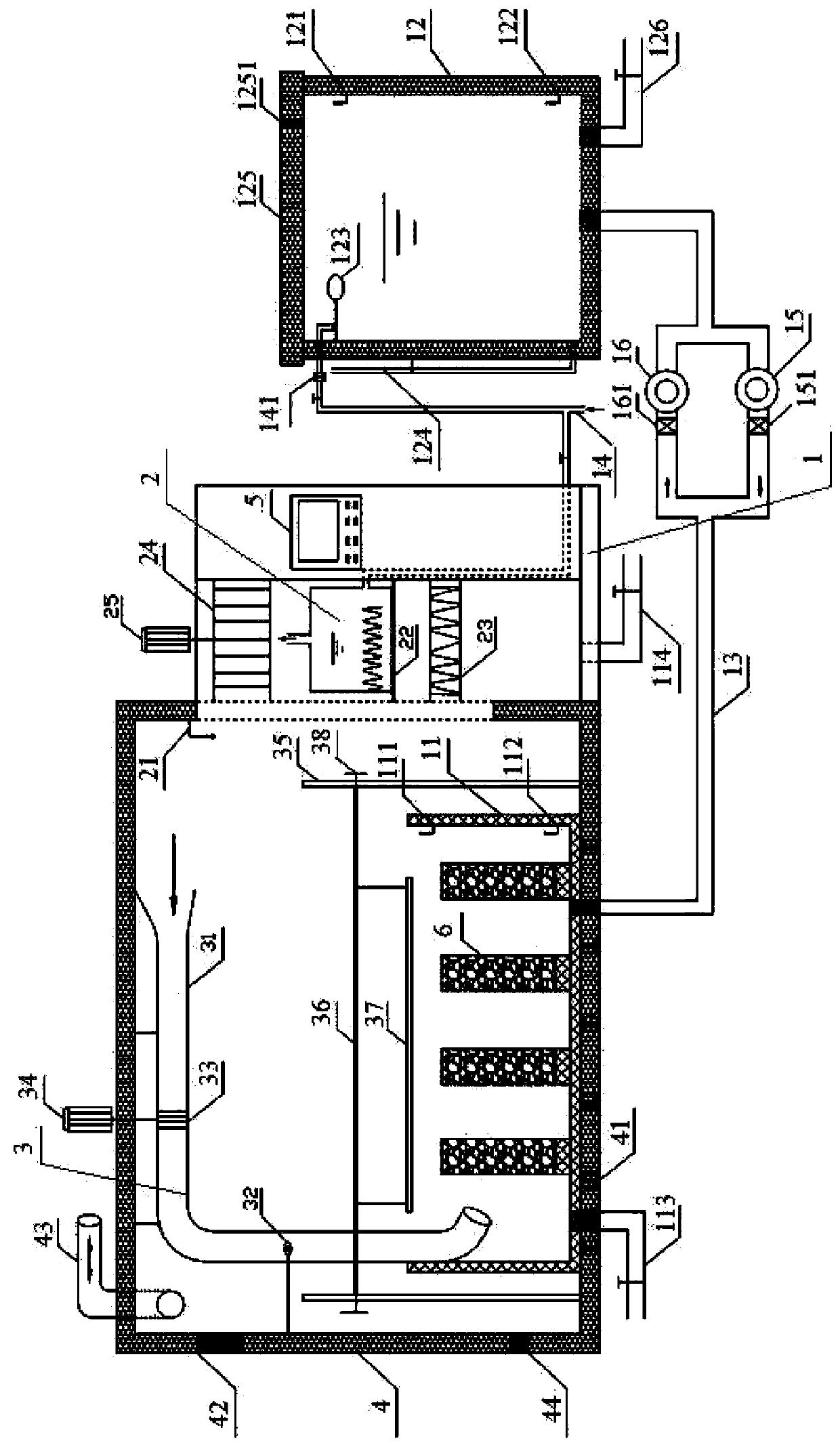 Durability test device for simulating ocean tidal action in artificial environment