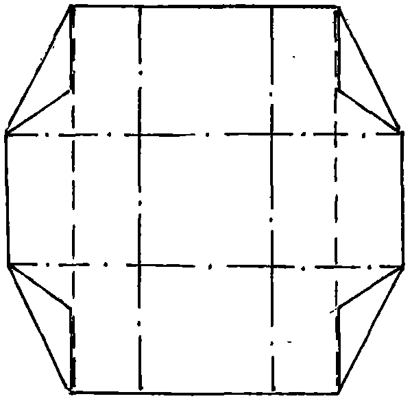 Method for making square box