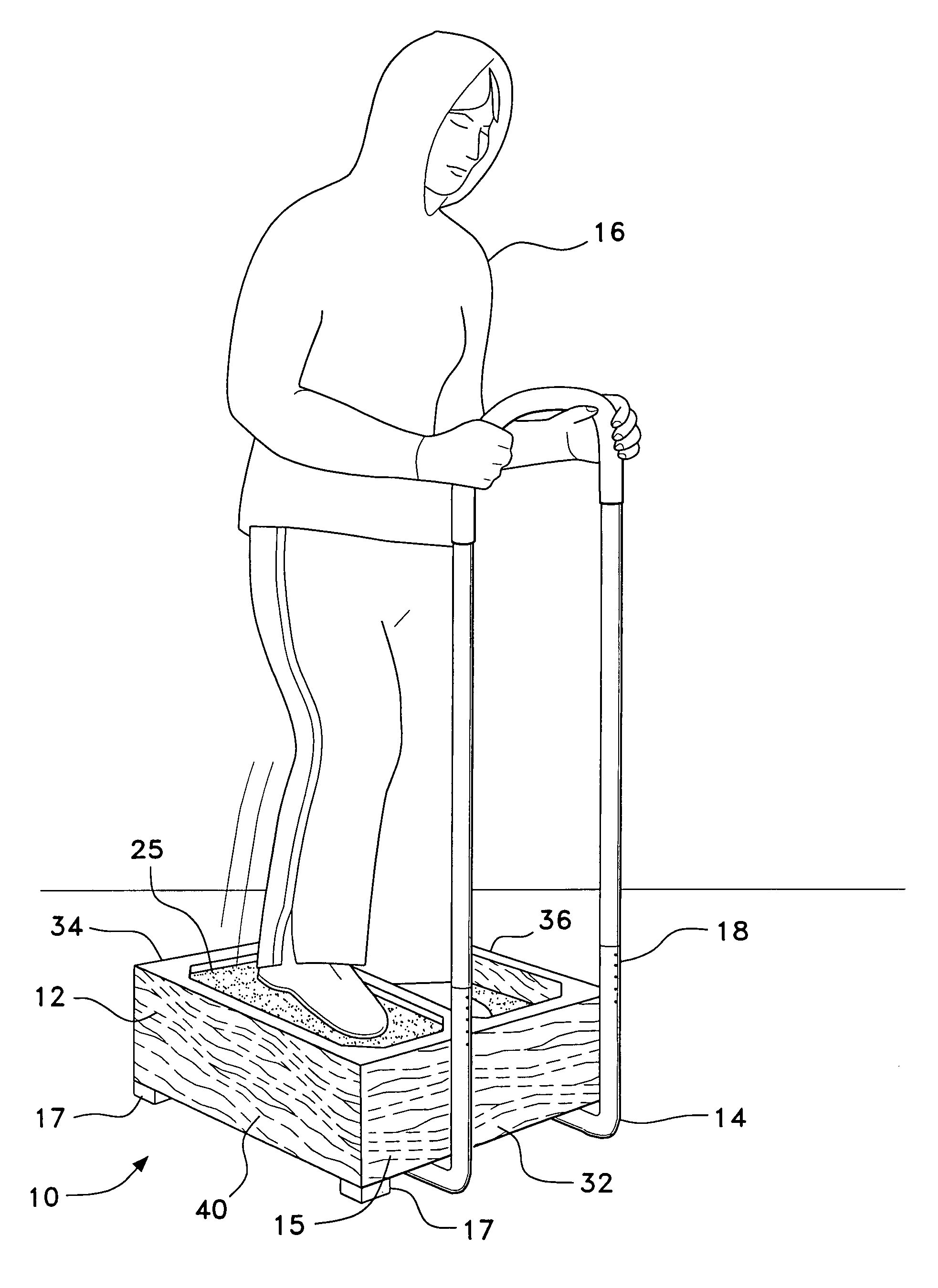 Exercise device for lower body