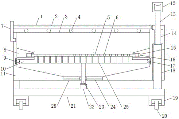 Powder recovering and treating device applied to metal powder spraying