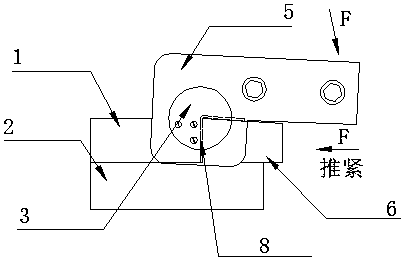 Bending clamp of flat lead