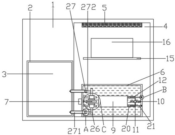 Composite disinfection device of medical instrument disinfection cabinet