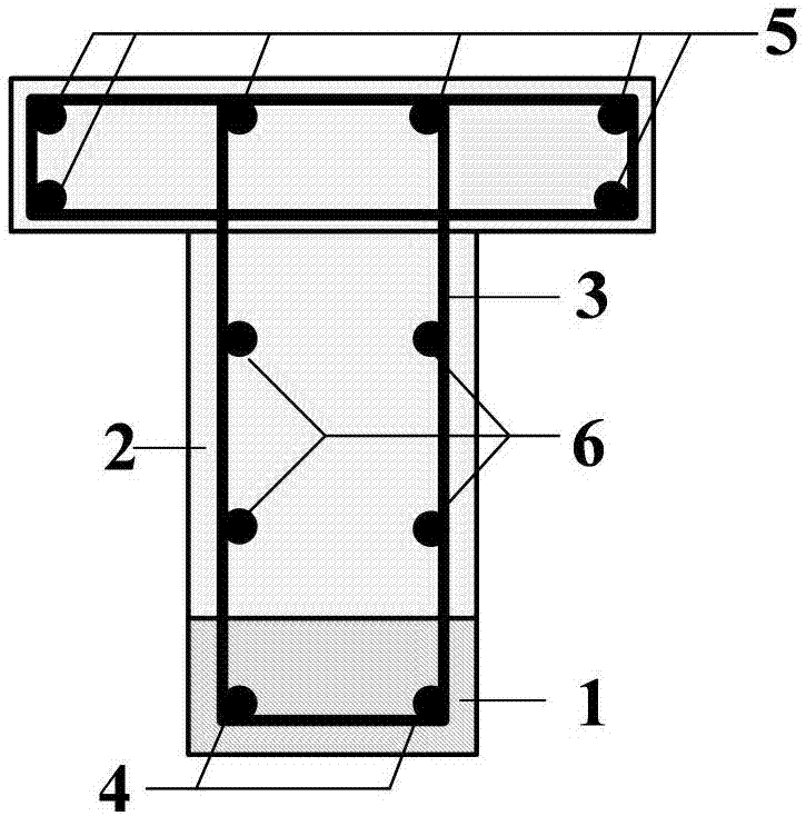 Full FRP (Fiber Reinforced Plastics) bar reinforced ECC-concrete combined beam component and preparation method thereof