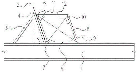 Assembly device for super high-rise building diamond columns and assembly method of assembly device