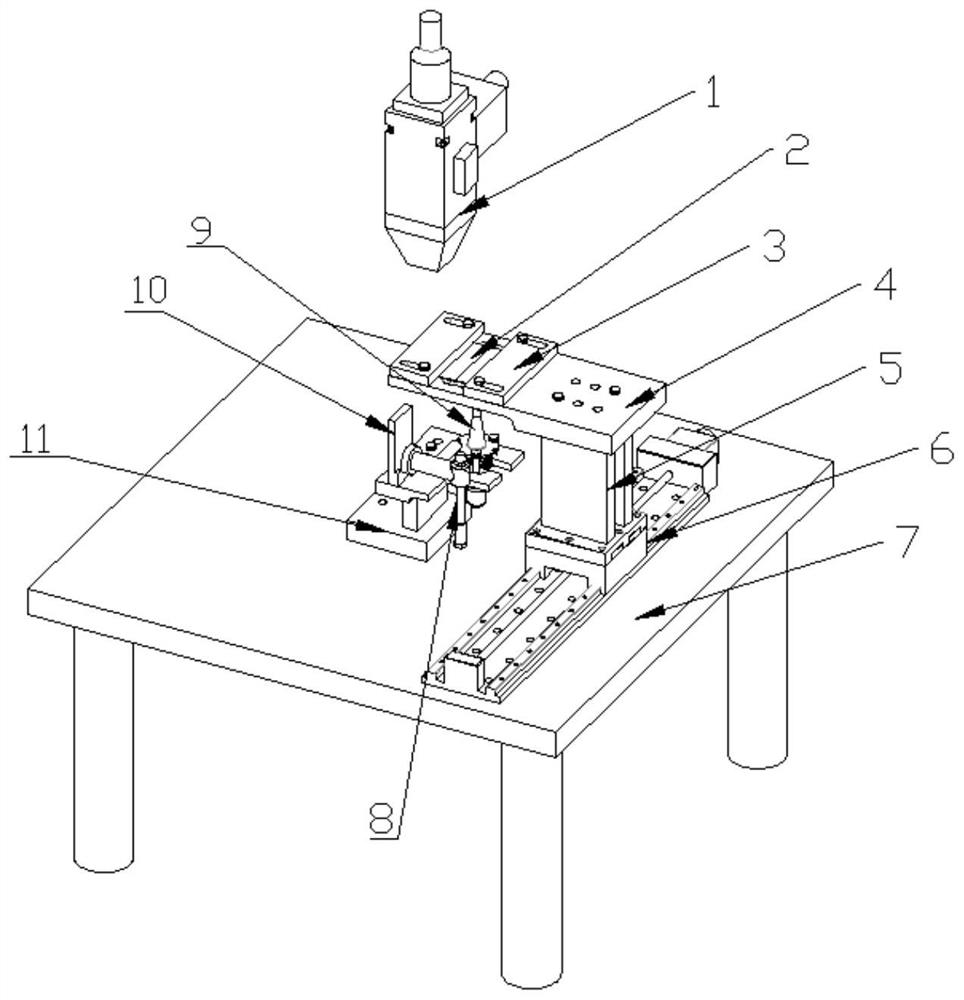 Device for inhibiting laser welding deformation