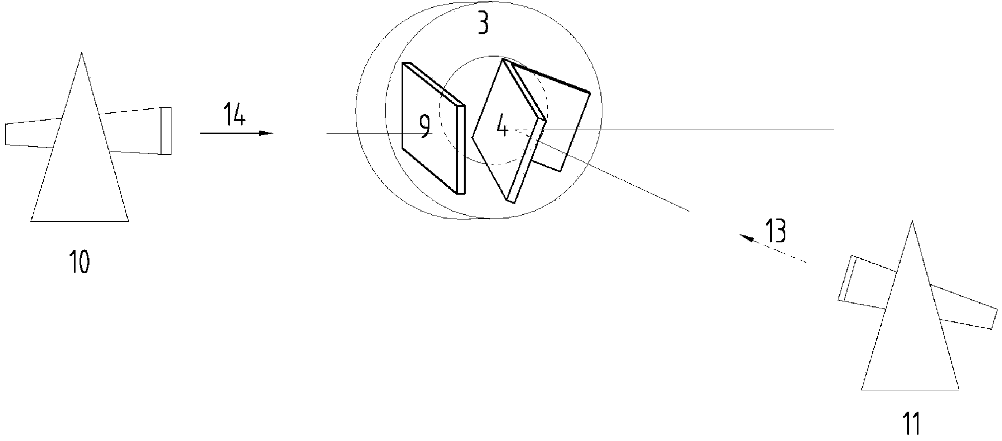 Geometric calibration device for ultraviolet imager with extra large field-of-view