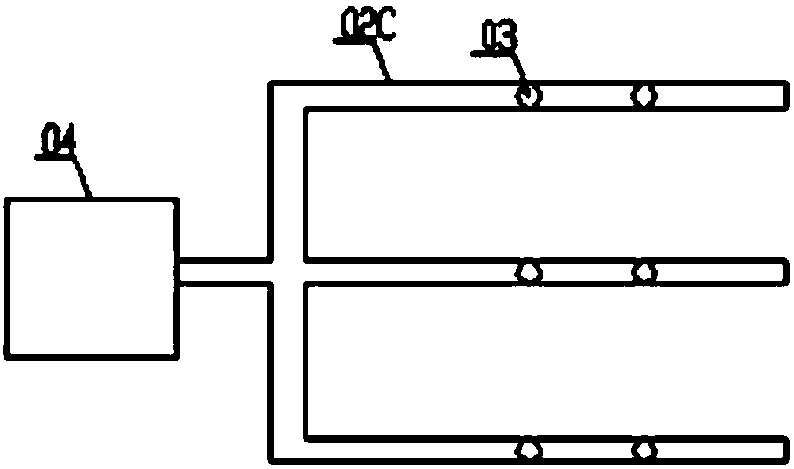 Flue gas pollution control equipment performance testing device