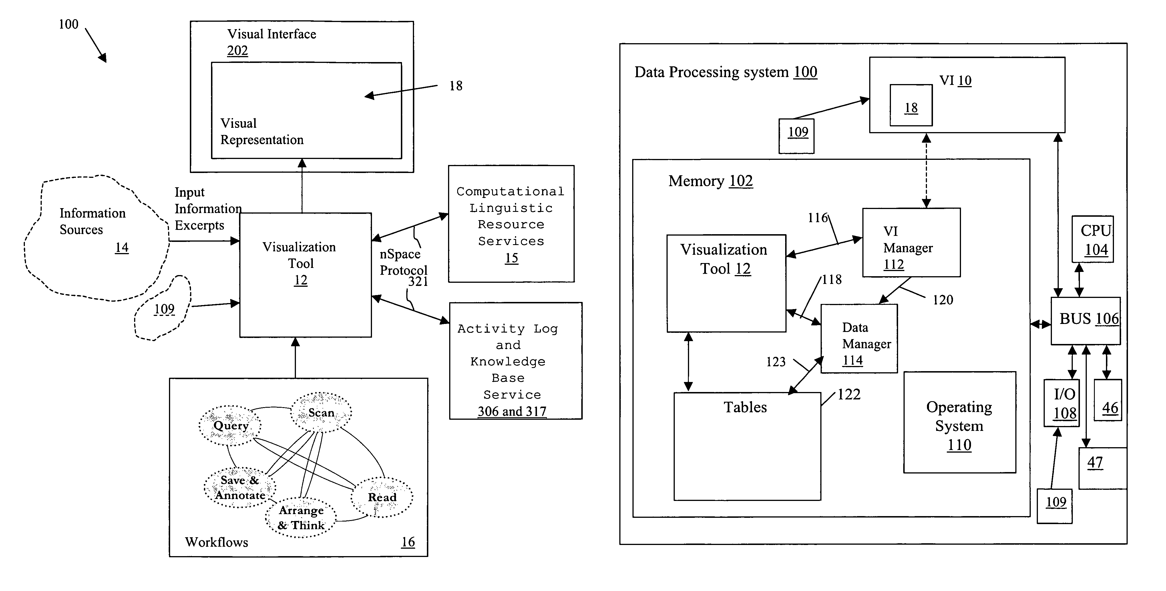 System and method for interactive multi-dimensional visual representation of information content and properties