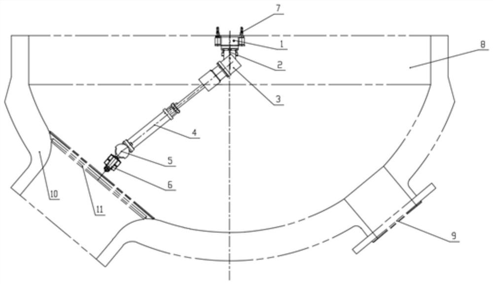 A robot for removing and assembling the high water level blocking plate on the primary side of a steam generator in a nuclear power plant