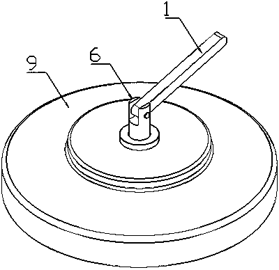 Rotatable magnetic glass wiper