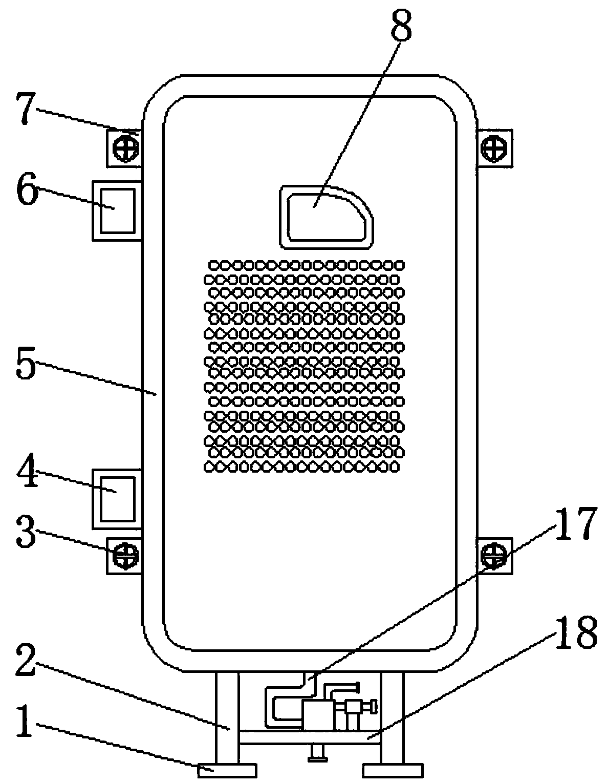 Exhaust discharging device which is used for combustion boilers and is convenient for cooling