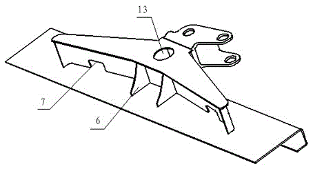 A 100% modern urban tram upper articulated mount