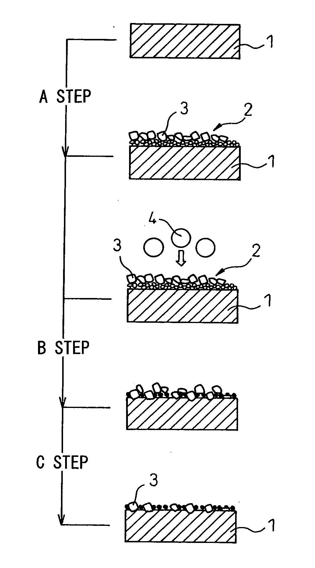 Method of treatment for imparting conductivity to surface of separator-use base member of solid polymer type fuel cell