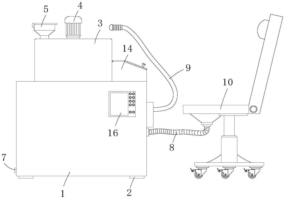 Cleaning device for obstetric nursing