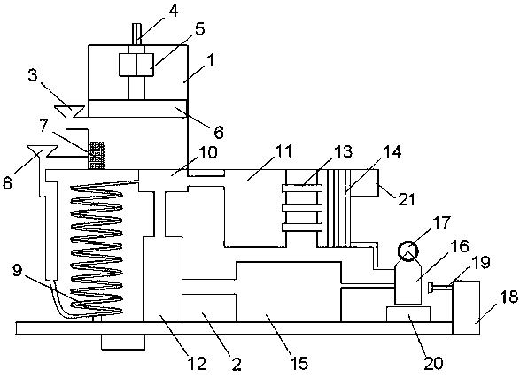 Double-path filter pressing separation device and operation method