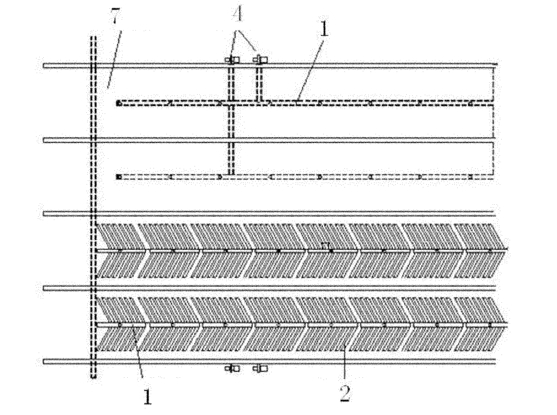 Fermentation and air distribution device for aerobic composting of organic solid waste