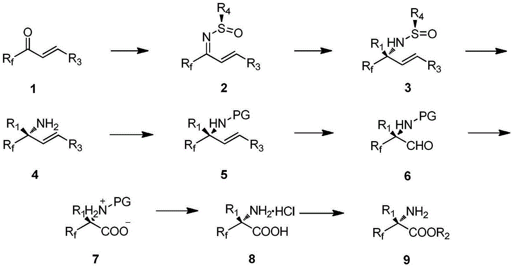 Alpha-fluoroalkyl-alpha-amino acid compound containing tetrasubstituted carbon chiral center and preparation method thereof